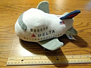 Collectible Delta Airlines Plush Airplane Toy Stuffed Animal,  Rare,  L@@k