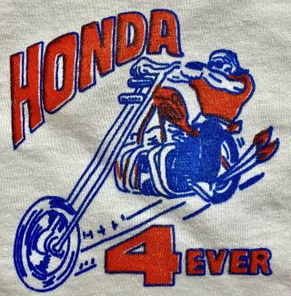 Honda Motorcycles Rare 1980’s Vintage T Shirt 80’s Biker Tee