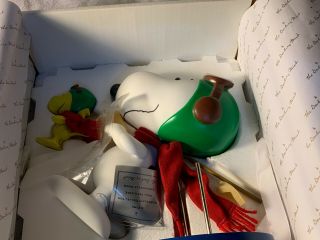 Danbury Snoopy Flying Ace Porcelain Collector Doll - In The Box - Very Rare