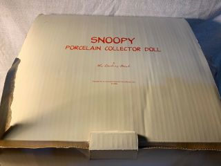 Danbury Snoopy Flying Ace Porcelain Collector Doll - In the box - VERY RARE 2