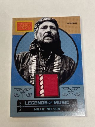 Willie Nelson 2914 Panini Golden Age Legends Of Music Patch Sp Rare
