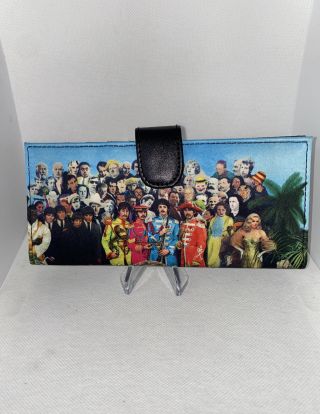 Beatles Apple Corps 2009 Sgt.  Pepper Long Wallet Bag Rare Bifold Vintage