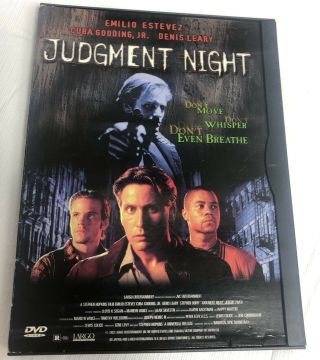 Judgment Night (dvd,  1998) Snapcase Emilio Estevez Cuba Gooding Jr.  Rare Oop