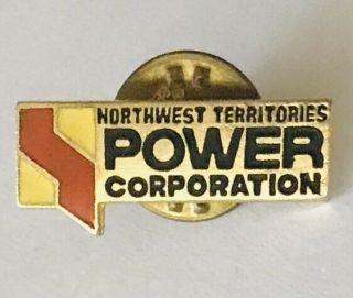 Northwest Territories Power Corporation Pin Badge Rare Vintage (d5)