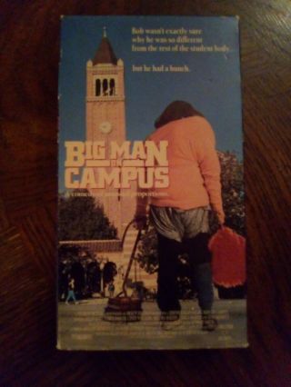 Big Man On Campus (1989) Rare Vhs - Vestron Video 1990 Cult Comedy - Very Good