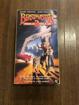 Vintage Rare Beastmaster 2 “through The Portal Of Time” Vhs Tape