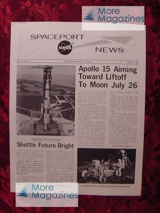Rare Nasa Spaceport News Kennedy Space Center Shuttle Apollo 15 July 15 1971