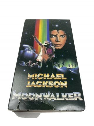 Michael Jackson - Moonwalker (vhs,  1988) Music Video Film Movie Rare
