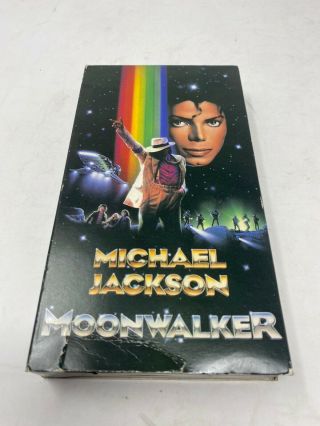 Michael Jackson - Moonwalker (VHS,  1988) Music Video Film Movie RARE 2