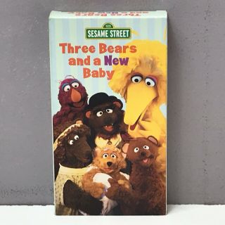 Sesame Street Three Bears & A Baby Vhs Vcr Video Tape Vtg Kids Rare