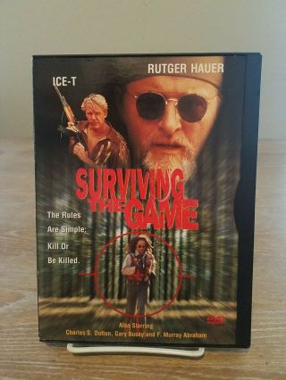 Surviving The Game Dvd,  1999 Ice - T Rutger Hauer Rare Oop