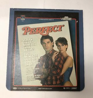 John Travolta,  Jamie Lee Curtis " Perfect " (1985) Ced Laserdisc Rare 1985