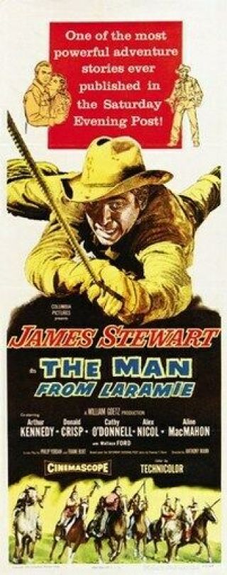 The Man From Laramie Movie Poster James Stewart Rare 3