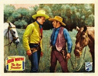 The Frontier Movie Poster John Wayne Rare Vintage 2