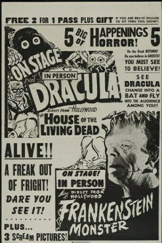 Horror Show Poster Movie Festival Rare Hot Vintage