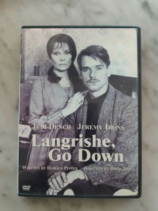 Langrishe,  Go Down Dvd Rare/oop Jeremy Irons Judy Dench