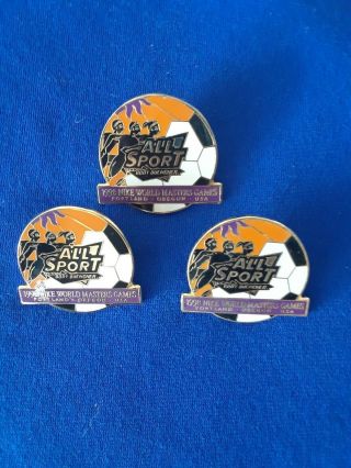 3 Diet Pepsi / All Sport 1998 Nike World Masters Games Pins Rare
