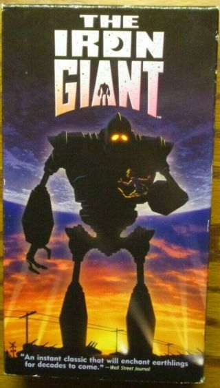 Blockbuster Rental Vhs - The Iron Giant Slip Sleeve Cover Rare 1999