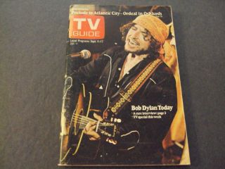 Tv Guide Sep 11 - 17 1976 Bob Dylan Today Rare 3 Page Interview Id:61704