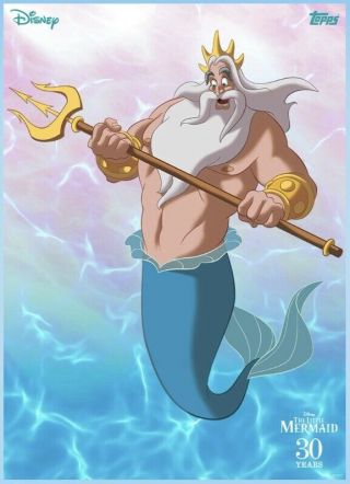 Topps Disney Collect - The Little Mermaid Motion - King Triton - Rare