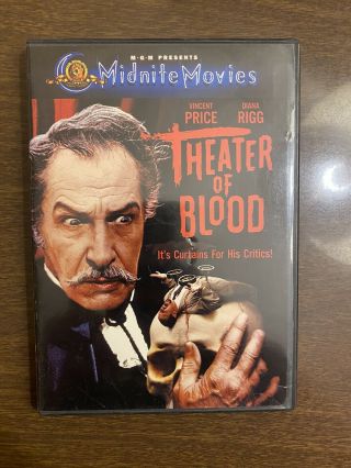 Theatre Of Blood (dvd,  2001) Rare Oop Midnite Movies
