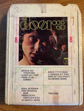 The Doors Debut Album Rare Lear Jet 8 Track Tape Late Nite Bargain