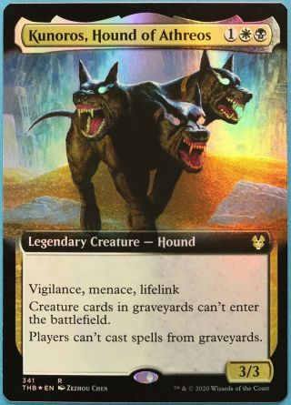 Kunoros,  Hound Of Athreos (extended Art) Foil Theros Beyond Death Nm (199944)