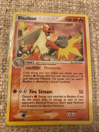 Blaziken 3/109: Pokémon Ex Ruby & Sapphire - Holo Rare