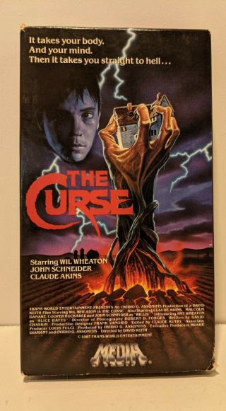 The Curse Vhs 1987 Media Release Rare And Oop Horror Movie