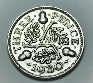 George V 1930 Threepence Rare Date