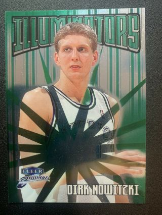 1998 - 99 Fleer Brilliants Illuminators Dirk Nowitzki Rc 9 Dallas Mavericks Rare