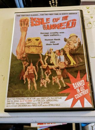 Isle Of The Damned Dvd Rare Cult 1980 Cannibalism Dire Wit Films