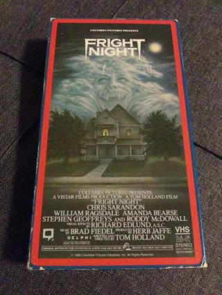 Fright Night Vhs Horror Vintage Rare
