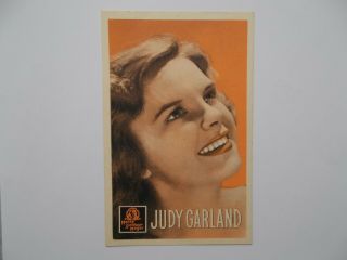 Rare Circa 1939 Young Judy Garland Mgm Trade Card