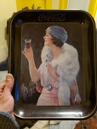Very Rare Vintage Coca Cola Serving Tray " Golfer Girl " 16.  5”x13.  5”