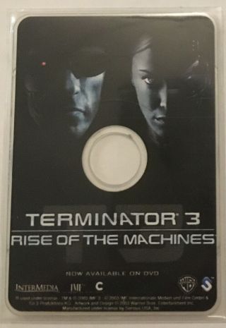 Terminator 3: Rise Of The Machines Rare Best Buy Exclusive Mini Cd - Rom: Arnold