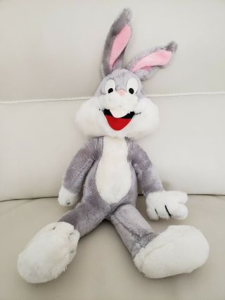 Bugs Bunny Plush 21” Warner Bros Characters Mighty Star 1971 Vintage Rare