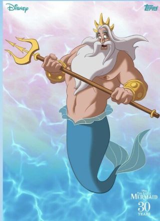 Topps Disney Collect - The Little Mermaid Motion - King Triton - Rare