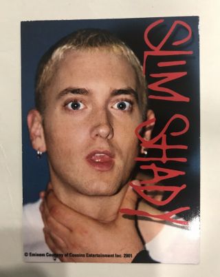 Eminem Slim Shady 8 - Mile Dr Dre Hip Hop 2 - 1/2”x3 - 1/2” Rare Rap Sticker Vintage