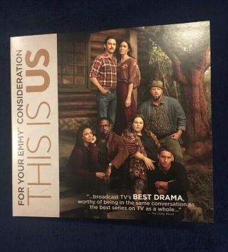 This Is Us 2019 Emmy Fyc Fox Rare Promotional Dvd Milo Ventimiglia Mandy Moore