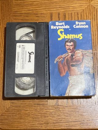 Rare Oop Shamus Vhs Film 1973 Comedy Burt Reynolds Dyan Cannon John Glover