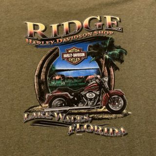 Biker T - Shirt 2006 Size Large Rare Ridge Harley Davidson Motorcycle Chopper