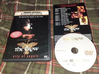The Crow : City Of Angels (dvd 1996) Directors Cut No Scratches Rare L@@k