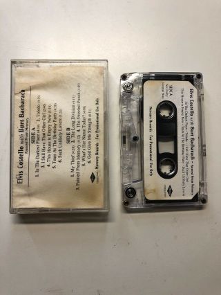 Elvis Costello Burt Bacharach Painted From Memory Cassette Tape 1998 Promo Rare