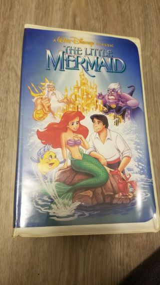 Disney The Little Mermaid Banned Cover Edition Vhs Rare