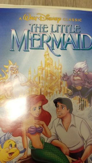 Disney The Little Mermaid Banned Cover Edition VHS RARE 2