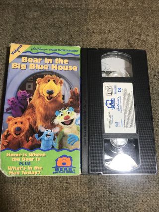 Bear In The Big Blue House Volume 1 (vhs,  1998) Case Rare Oop