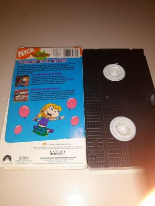 Crecidos Rugrats All Grown Up El Cumpleaños De Angelica SPANISH VHS RARE Nick 2