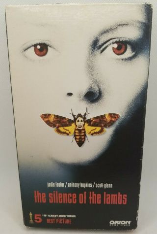The Silence Of The Lambs Vhs 1991 Orion Video Rare Black/red Case Ep Mode