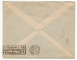 1937 SPAIN TO ITALY CIVIL WAR AIRMAIL COVER RARE FRANKING,  MIXED ISSUES 2